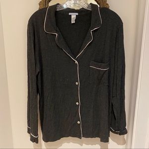 Eberjey dark grey sleep shirt